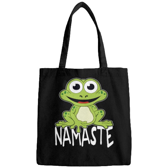 Namaste Yoga Frog Yoga Course Buddhism Chakra Meditate Zen Bags
