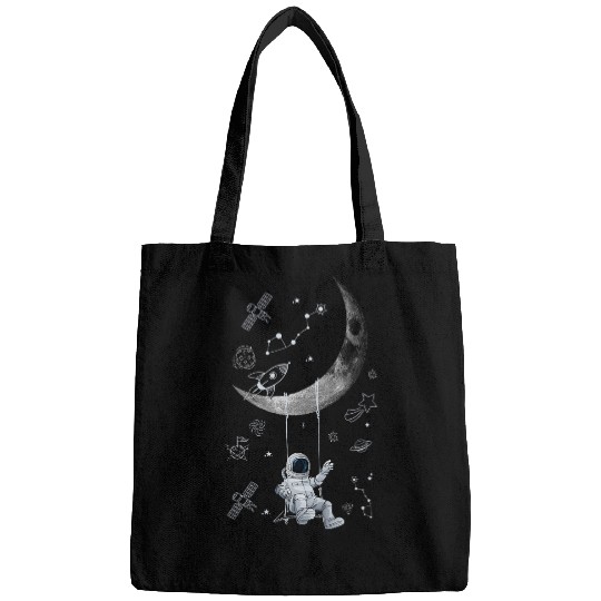 Moon Swing Astronaut Stars Funny Outer Space Bags