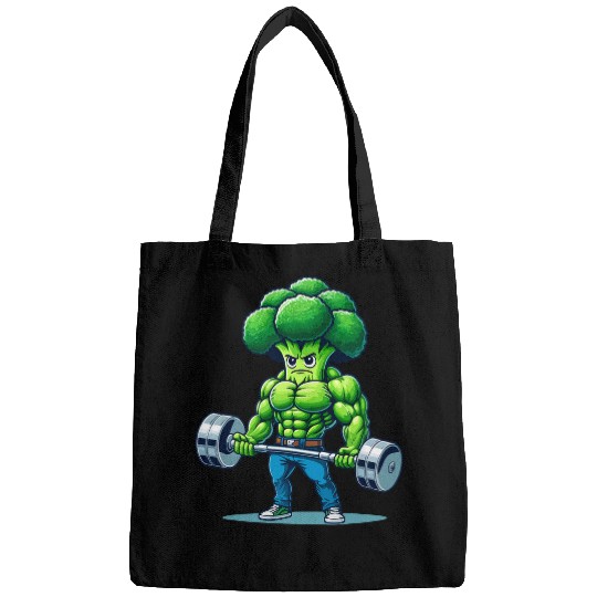 Funny Broccoli Bodybuilding Fitness Workout Gym Weightlifter Bags