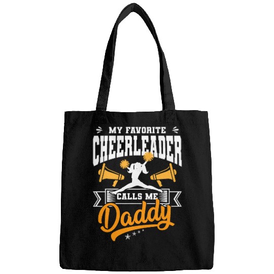 Funny Cheerleading Lover Graphic Dads and Cheer Dad Bags