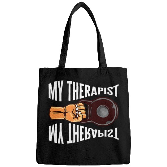 My Therapist Therapy Workout Fit Exercise Diet Muscle Gym Bags
