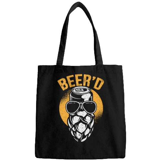 Beer d Bearded Beer Drinker Alcohol Lover Canned Beer Bags
