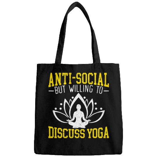 antisSocial But Willing To Discuss Yoga Chakras Buddhism Bags
