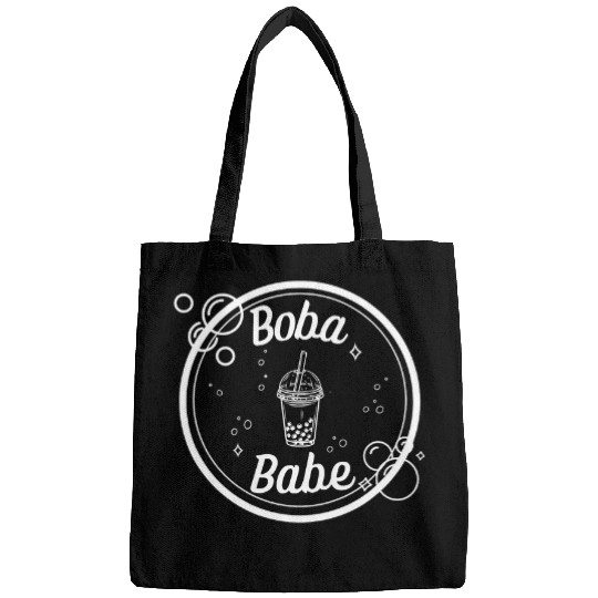 Bubble Tea Boba Babe Seals Milk Tea Lovers vintages Style Bags