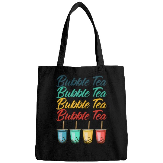 Bubble Tea Boba Black Tea Drink Beverage Cream Puff Milk Tea Bags