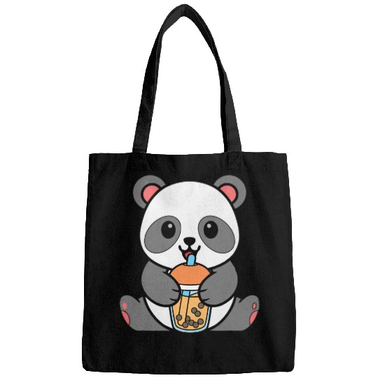 Bubble Milk Tea Panda Cute Panda Drinking Boba Milk Tea 1 Bags