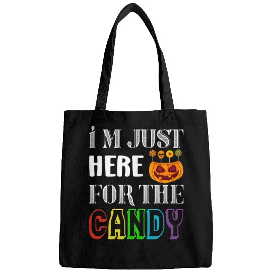 Cute Lollipop Sweets I m Just Here For The Candy Halloween 5 Bags