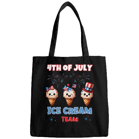 Ice Cream Cones 4th July Holiday Patriotic Memorial Day Bags