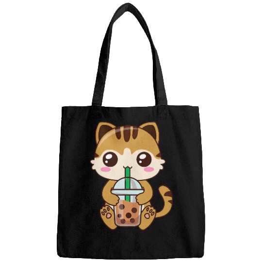 Cat Bubble Tea Boba Tea Milk Tea Kawaii Cat Anime Neko 1 Bags