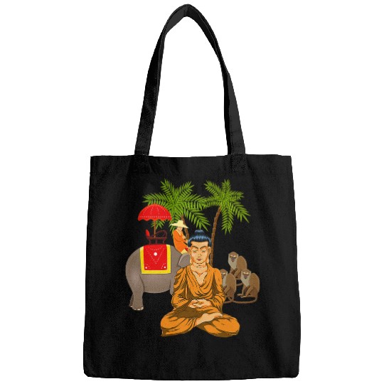 Buddhist Elephant Zen Buddhism Yoga Meditation Buddha Bags