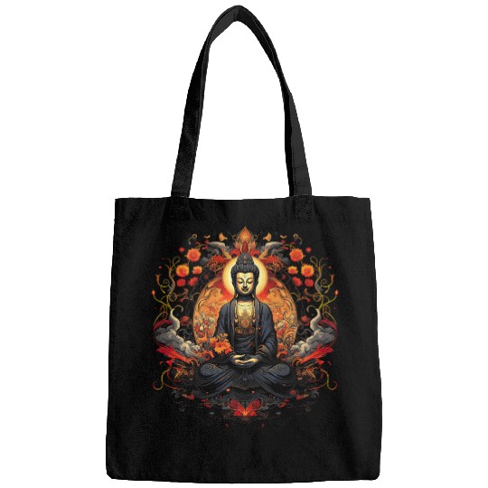 Buddhism Buddha Religion Meditation Spiritual Bags