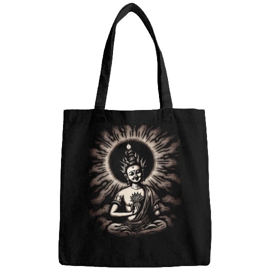 Buddha Buddhism Zen Spiritual Yoga Meditation Graphic Bags