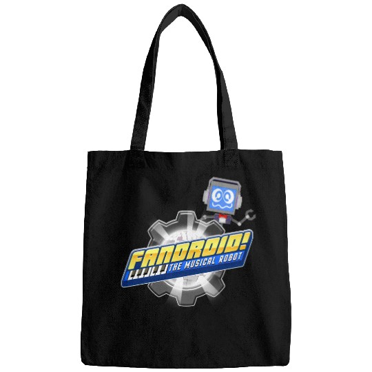 Fandroid Logo with Waving Fandroid Bags