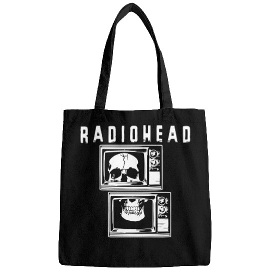 White Skull TV Radiohead Bags