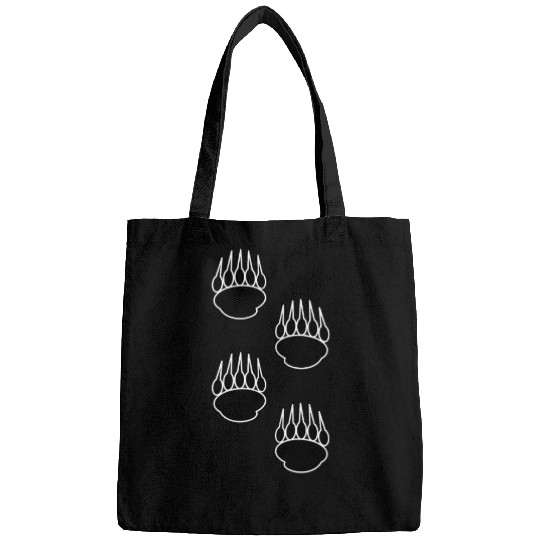 Black Bear Paw Prints Bags