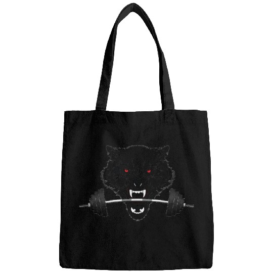weight lifting wolf clear Bags