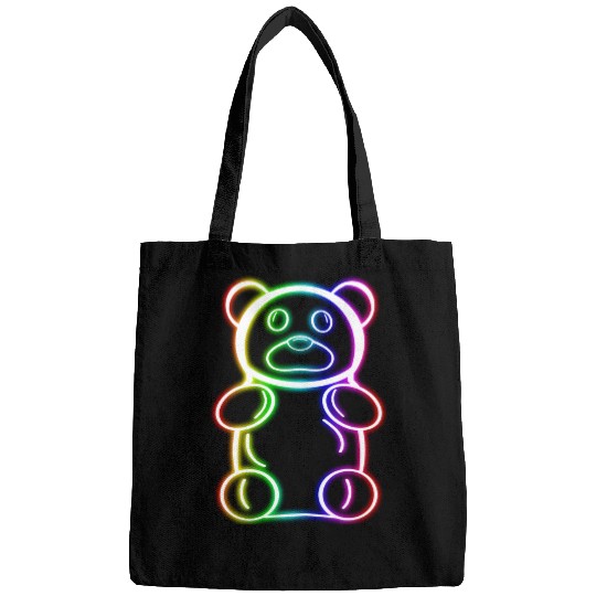 Neon Rainbow Gummy Bear Bags