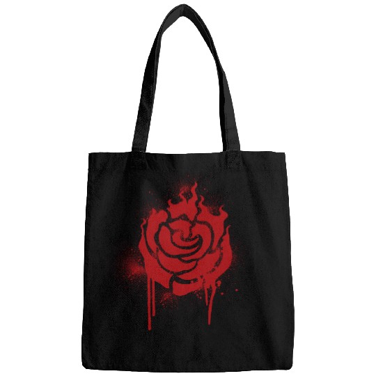 RWBY Ruby Spray paint Rose Bags