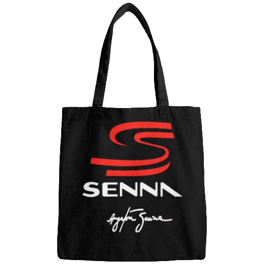 ayrton senna logo Bags