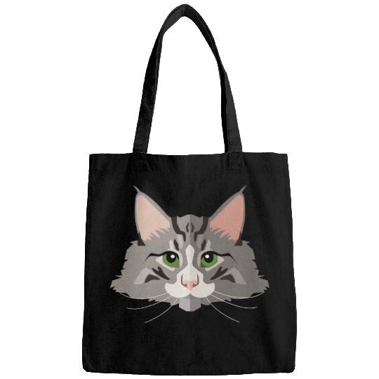 grey cat Bags