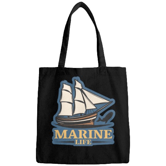 marine life logo Bags