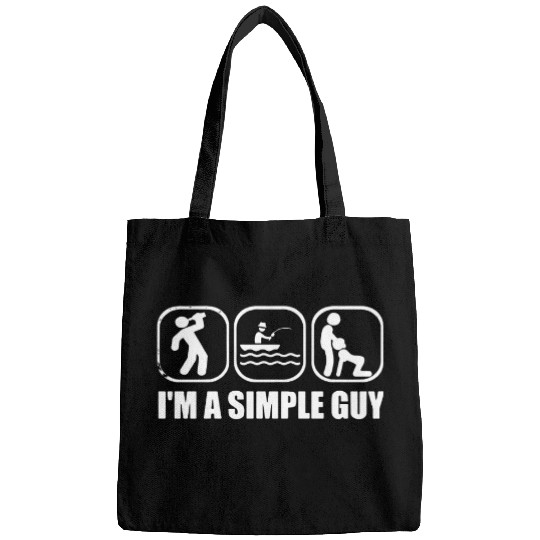 I AM A SIMPLE GUY FISH Bags