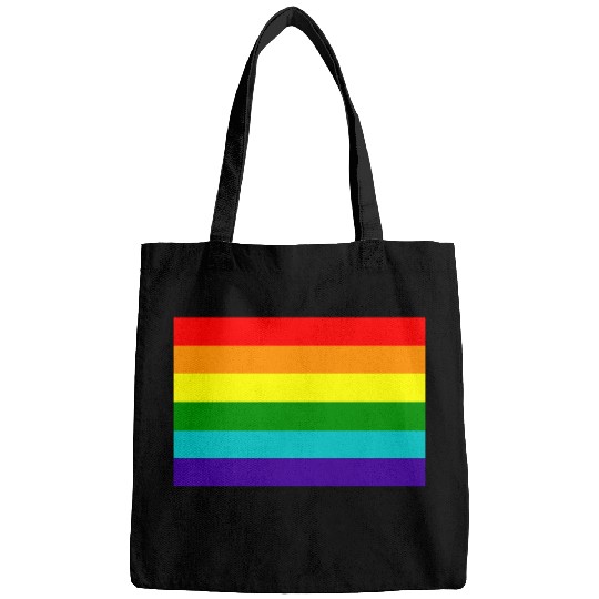 Gay pride rainbow flag Bags