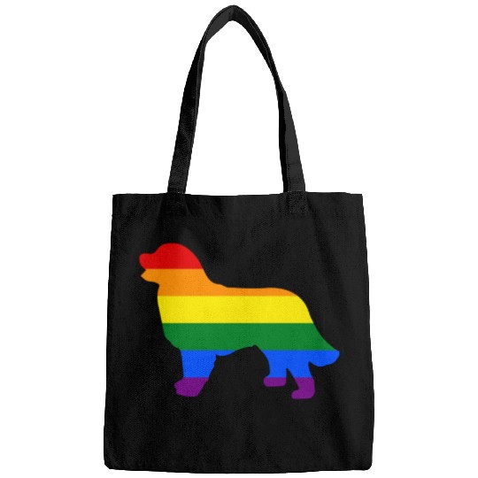 Gay Pride Dog Bernese Mountain Dog Gay Pride Dog Apparel Bags