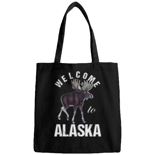 Alaska Moose Welcome to Alaska Bags