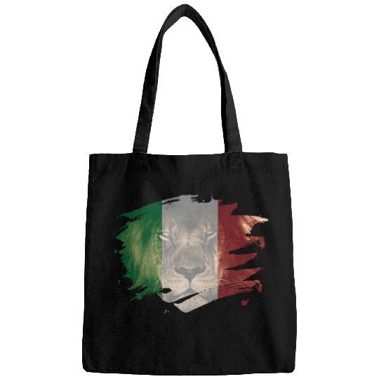 Italy Flag & African Lion Picture Bags