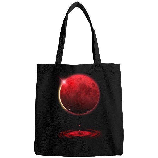 Vampire werewolf blood red moon eclipse Bags
