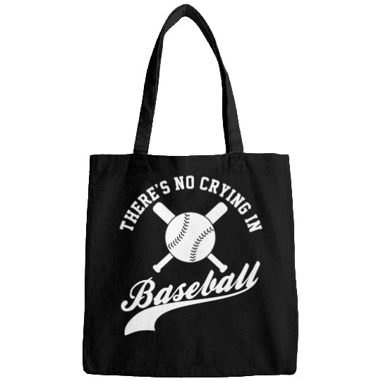 No Crying in Baseball Funny Sports Fan Bags