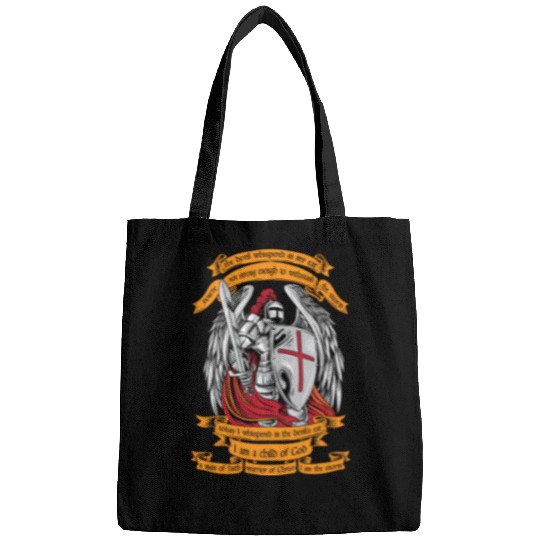 Knight templar I am a child of God Bags Halloween