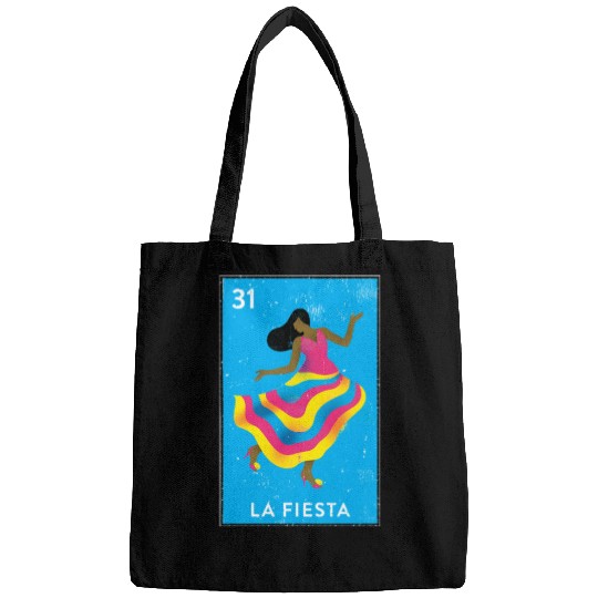 La Fiesta Mexican Loteria Bingo Card Bags
