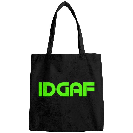 IDGAF (LIME GREEN PRINT) Bags