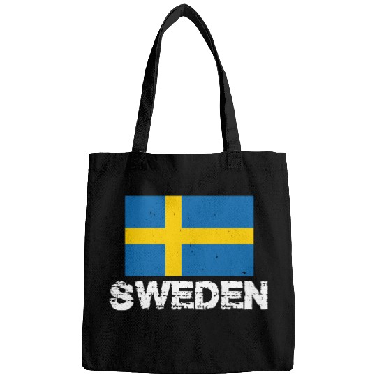 Sweden National Pride Swedish Flag Design Bags