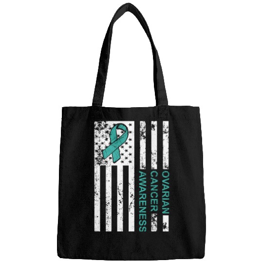 USA Flag Ovarian Cancer Awareness Bags
