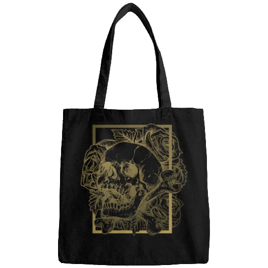 skull and roses Bags