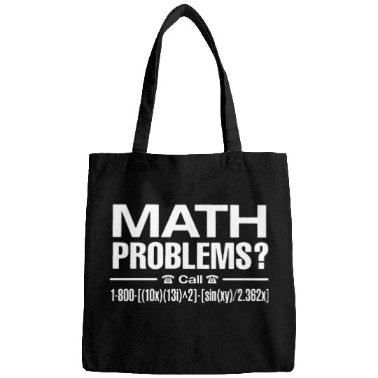 math problems call number student math Bags