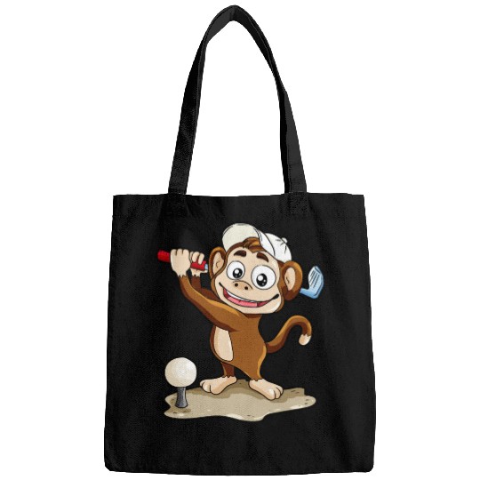 Monkey Playing Golf Minigolf par stroke Bags hole