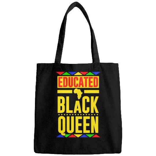 Educated Black Queen Bags