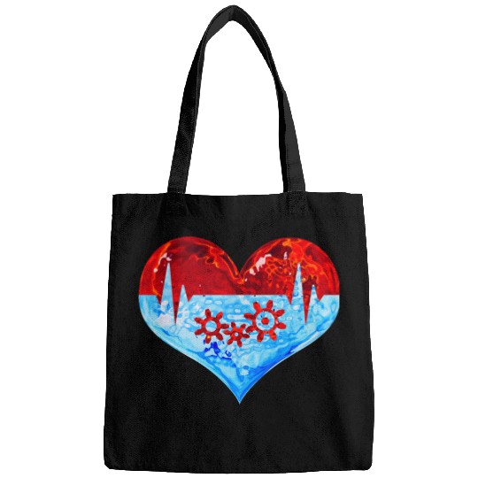 Love Winter Heart Let it Snow Ski Snowboard Climb Bags