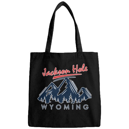 Jackson Hole Wyoming Bags Vintage City Retro Tshi