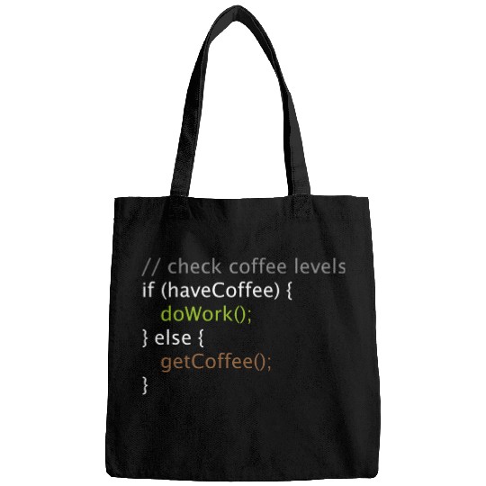 Computer Science Nerd Geek Programmer Coffee Work Bags