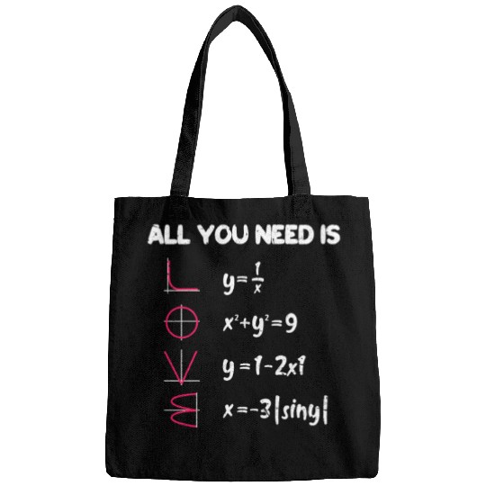 Math All You Need Is Love Bags