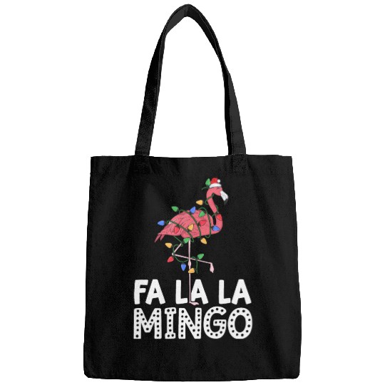Fa La La Mingo Flamingo Christmas Tree Lights Bags