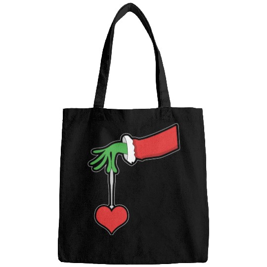 Christmas Heart winter snow family love present Bags