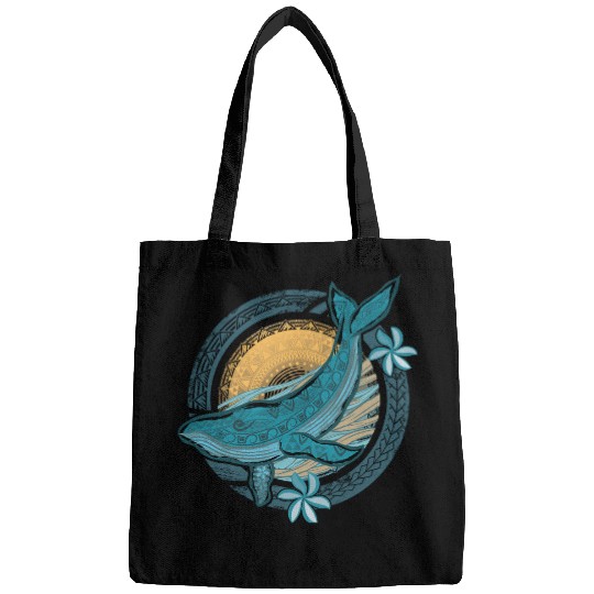 Circular Vintage Tribal Whale Dive Bags