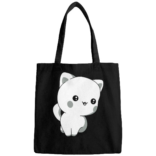 kitten chibi kawaii Bags
