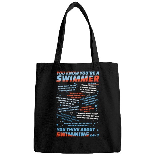Swimmer Definition Funny Bags